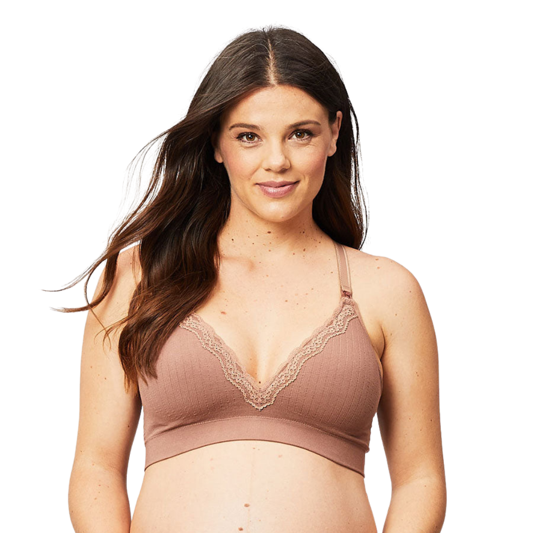 Cake Maternity Chantilly Busty Wire Free Lace Nursing Bralette for