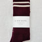 Extended Boyfriend Socks: Maroon