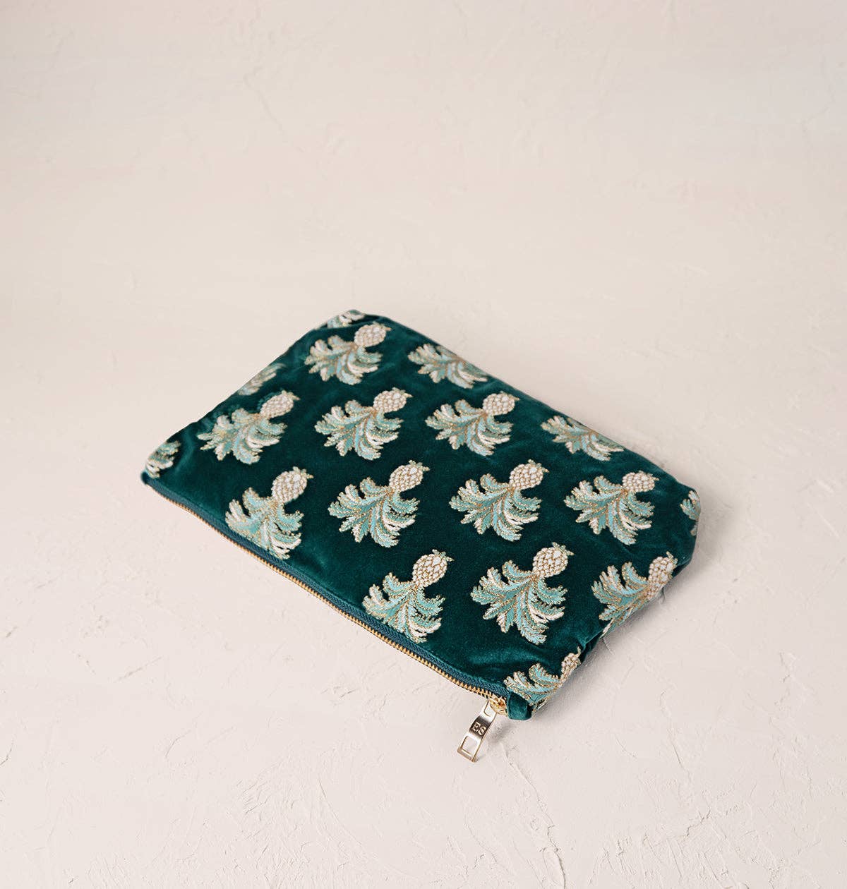Pineapples Everyday Pouch, Emerald