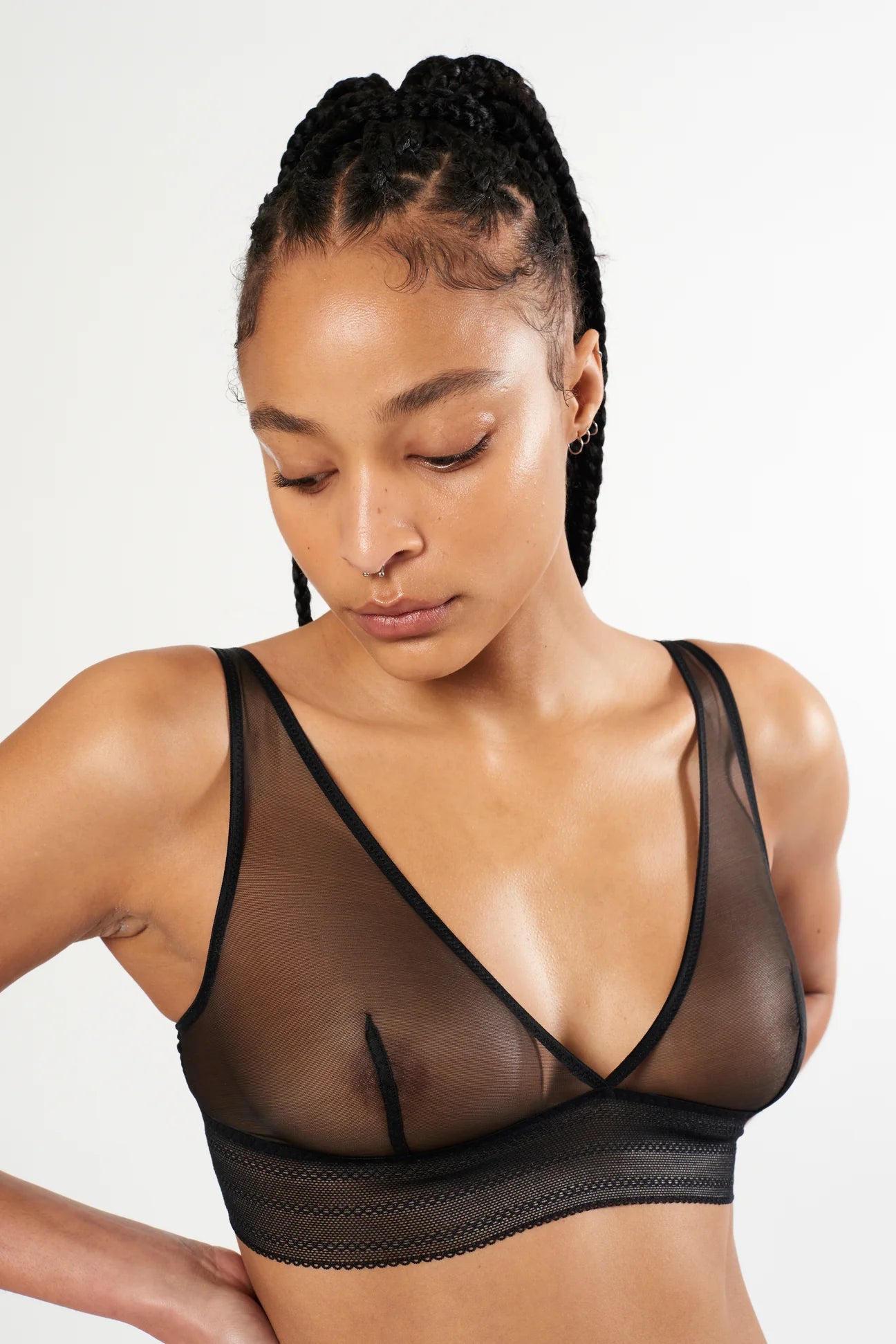 Bare Soft Plunge Bra | Black