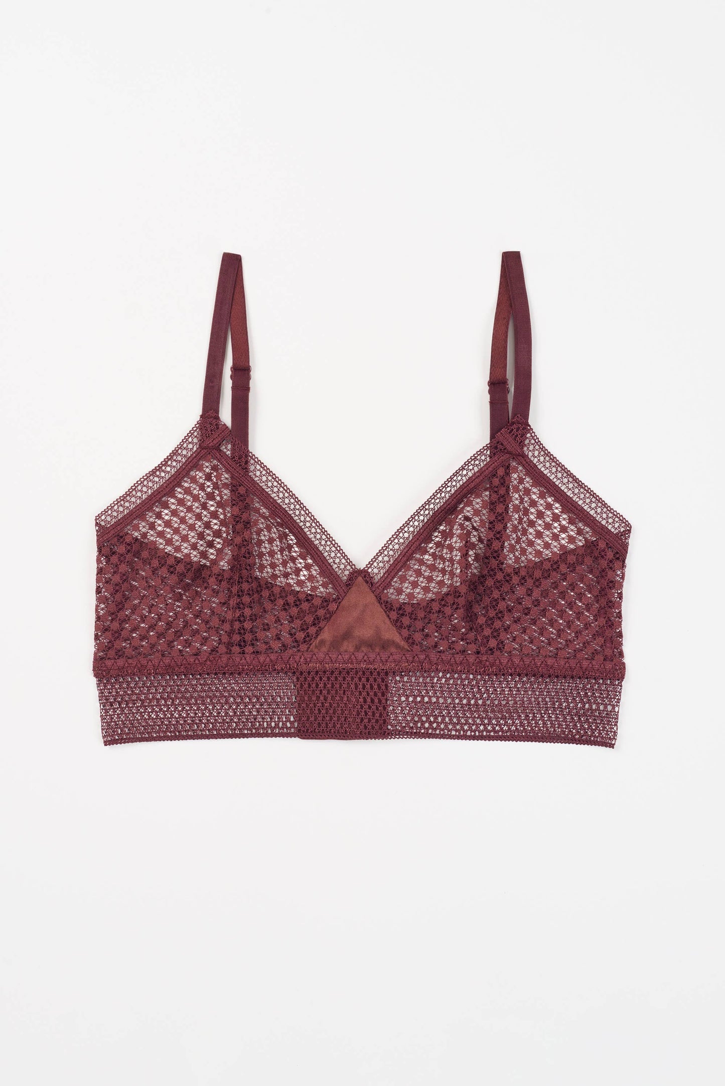 Bella Triangle Bralette | Merlot