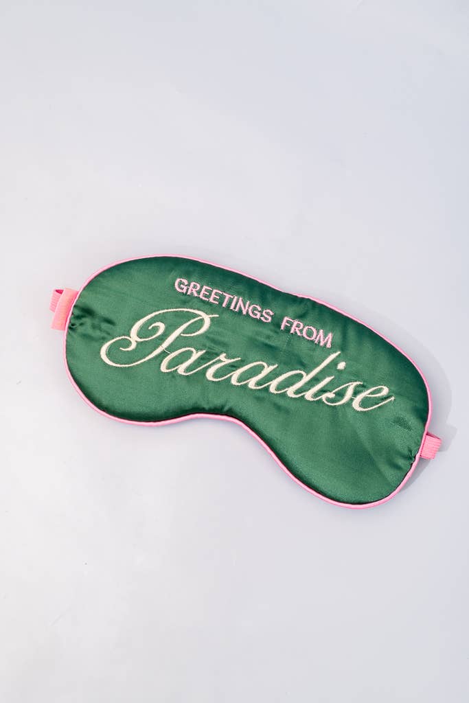 Getaway Eye Mask, Greetings from Paradise