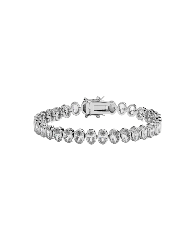 Roos Tennis Bracelet, Silver