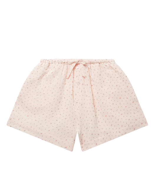 Women's Boxer, Floral Muslin Pink