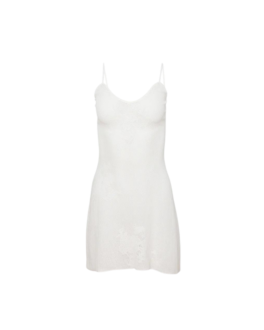 Lace Pointelle Cami Dress, Ivory