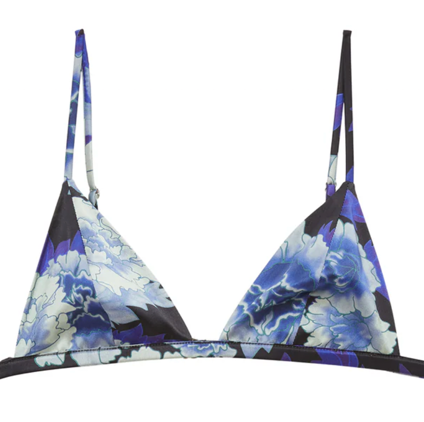 Luxe Triangle Bra, Tokyo Rose