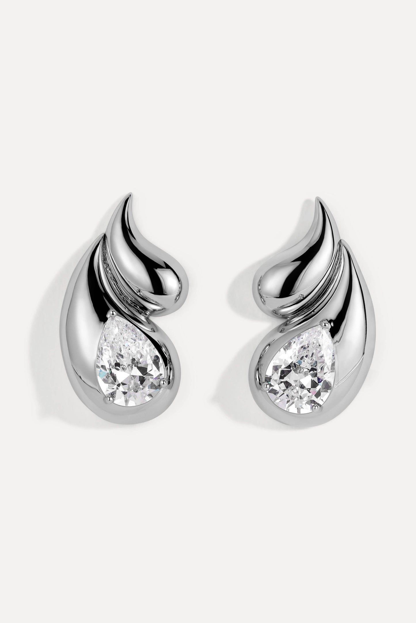 White Cz Sade Earrings